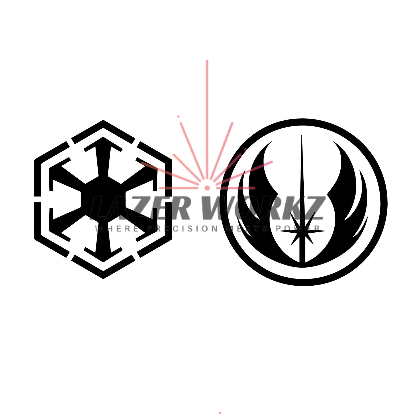 Jedi Coin Digital File for Custom Coin Engraving